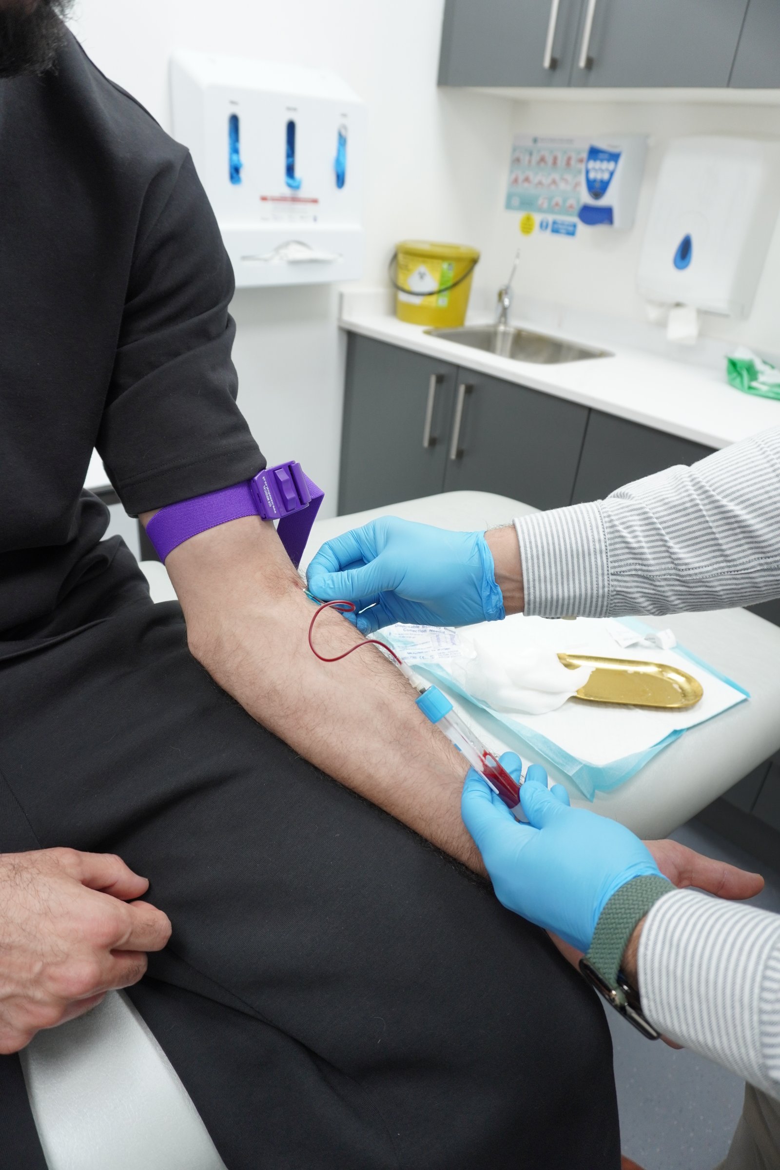 Private blood test draw at Sadiqi Medical Centre